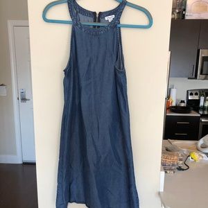 Splendid Chambray Sleeveless Shift Dress